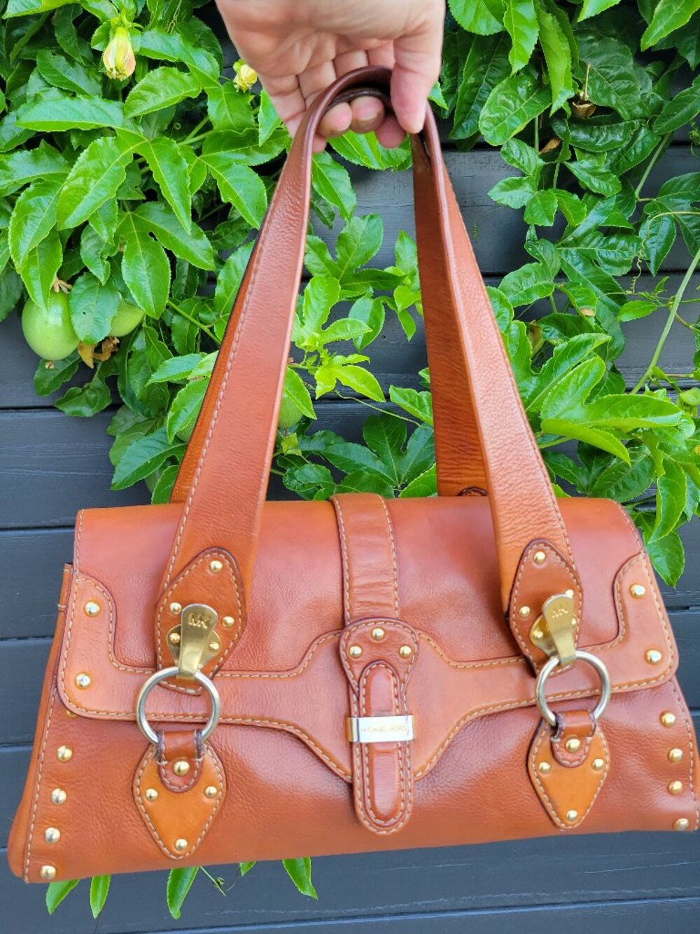 Y2K Vintage  Rare Michael Kors Studded Shoulder Bag